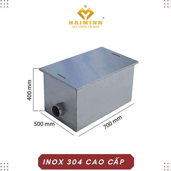 Bẫy mỡ công nghiệp 1400L BM-A1400 - Gia Công Inox Hải Minh - Công Ty TNHH SX TM Xây Dựng Cơ Khí Hải Minh